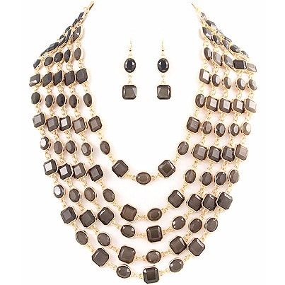 ladies necklace and earring set