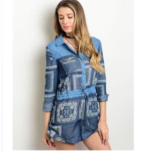patterned playsuits