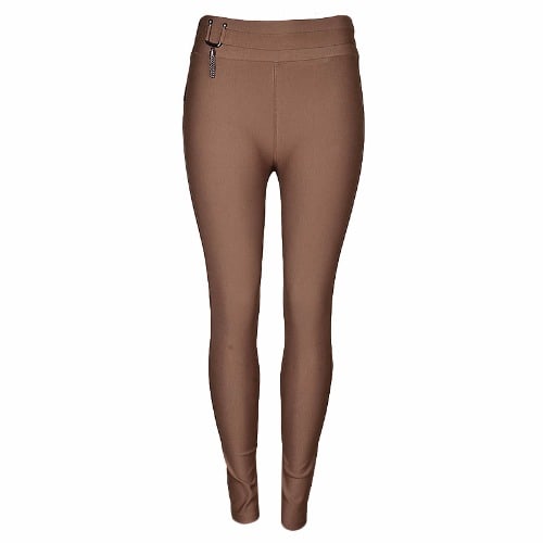 ladies brown skinny trousers