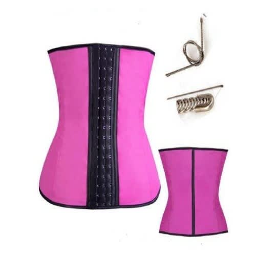 pink and black waist trainer