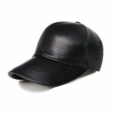 leather golf cap