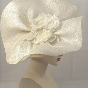 cream fascinator hat