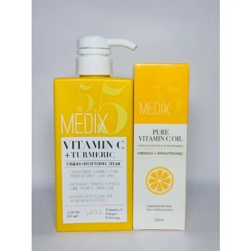 Medix 5.5 Vitamin C + Tumeric Firming+ Brightening Cream And Pure
