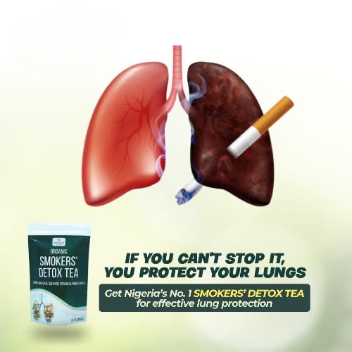 Organic Smoker’s Detox Tea Lungs Cleansing Herbal Tea 30 Teabags