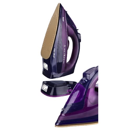 Adjustable Cordless Electric Steam Iron + Non Stick Ceramic Soleplate