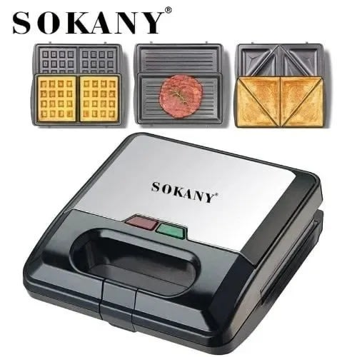 3 in 1 grill sandwich & waffle maker