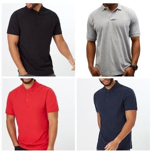 Men 4in1 Plain Polo Shirt | Konga Online Shopping