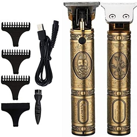 Professional Men Rechargeable Cordless Hair Clippers Lcd Display