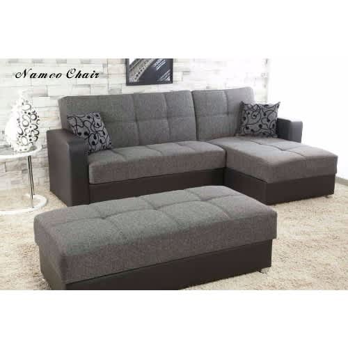 L Shaped Sofa With Ottoman Grey Konga Online Shopping