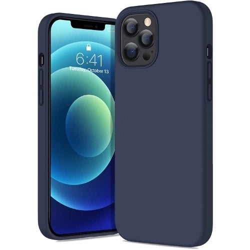Iphone 12 Pro Max Silicone Case 6 7 Blue Konga Online Shopping