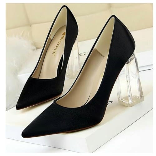 next black heeled shoes