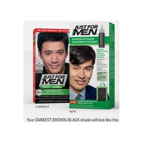 Just For Men Shampoo-in Color Gray Hair Darkest Brown-black - H-50a - Pack  3 | Konga Online Shopping