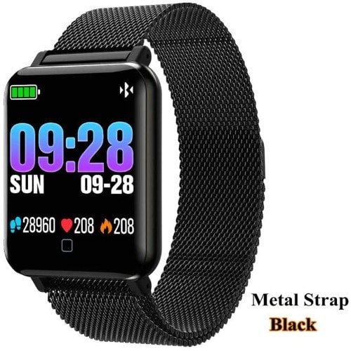 Waterproof Blood Pressure Smartwatch Black Konga Online Shopping