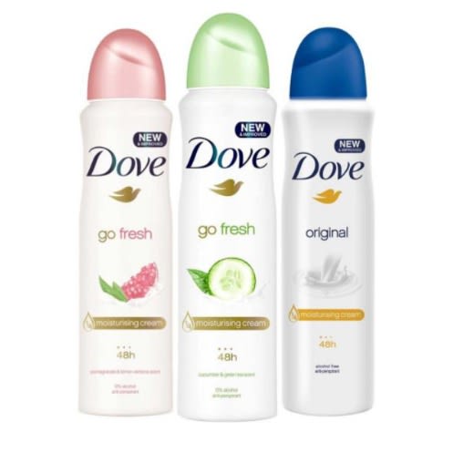 Dove Go Fresh Deodorant expire Spray 0%alcohol - Anti-perspirant -