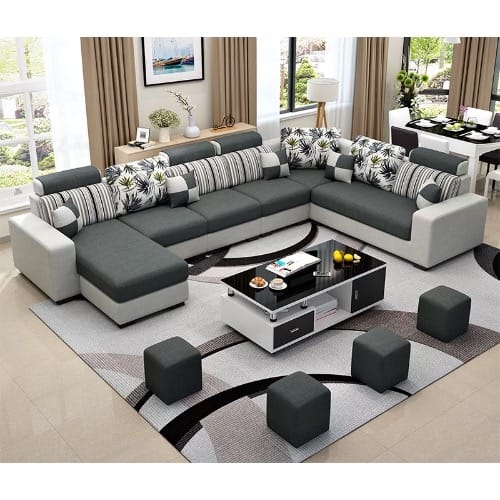 Mak Living Room Furniture Alva Sectional Sofa Centre Table Set Konga Online Shopping