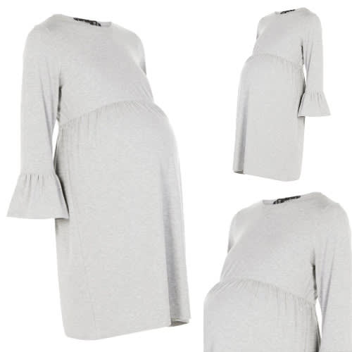 Ruffle Sleeve Grey Maternity Dress Konga Online Shopping