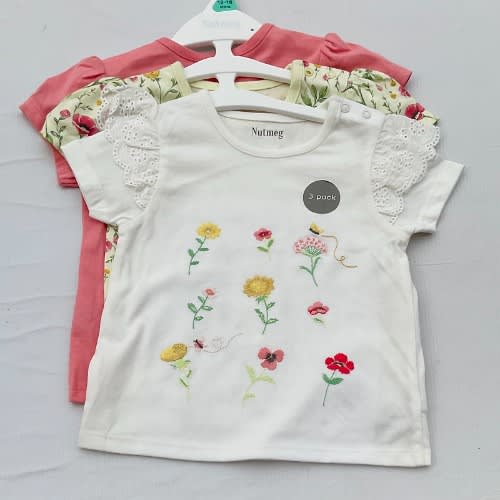 Morrisons Baby Girl Floral Tees 3 Pack Konga Online Shopping