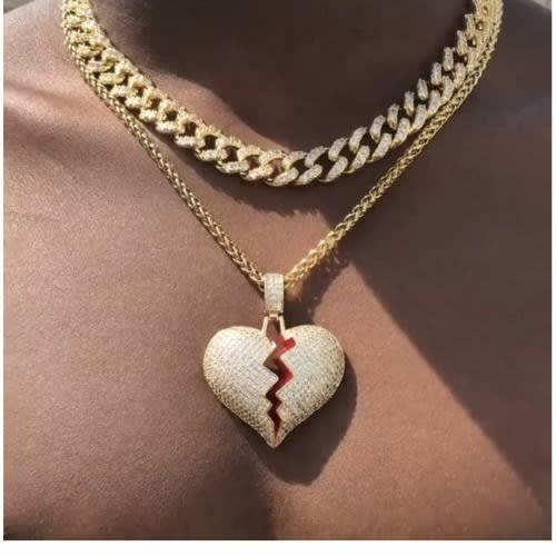 Fashion Front Iced Out Cuban Link Chain 