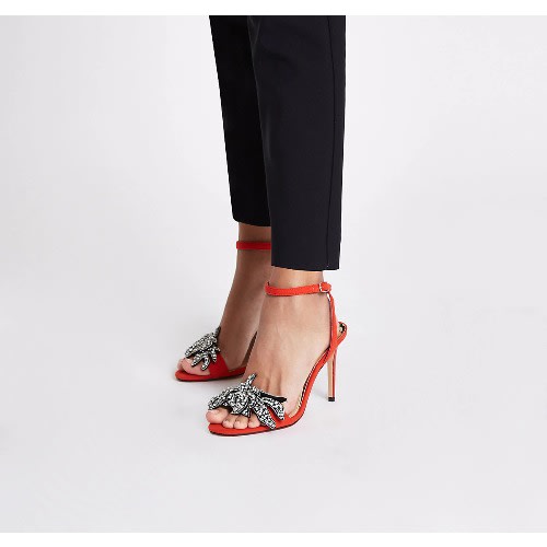 red diamante heels
