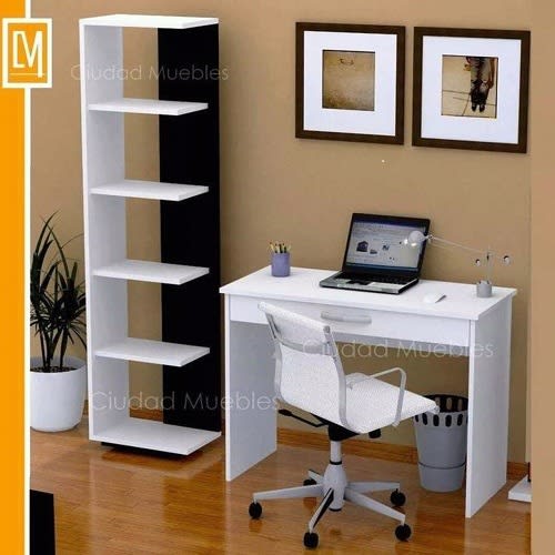 Ibk White Desk With Side Hanging For Storage Konga Online Shopping