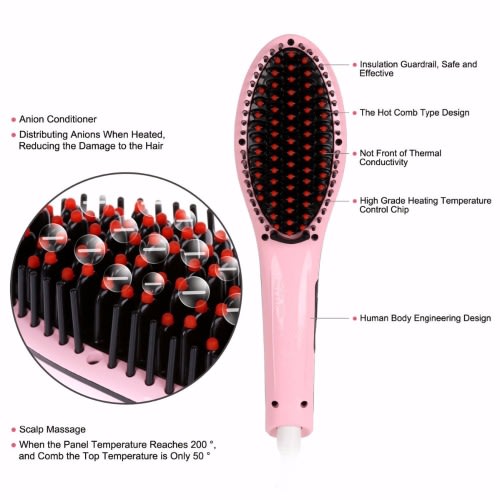 Magic Brush Hair Straightener