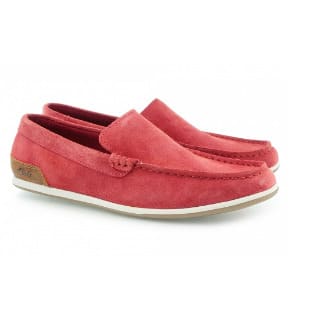 clarks red loafers