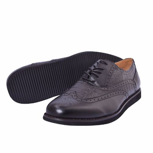 black formal brogue shoes