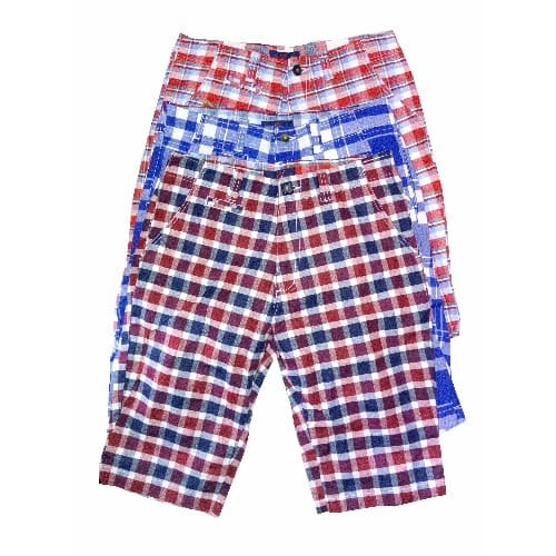 Men's checked shorts clearance