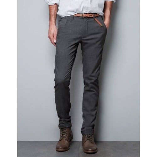 Men's grey chinos
