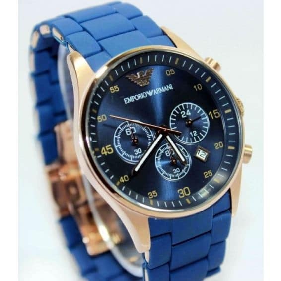 armani blue watch