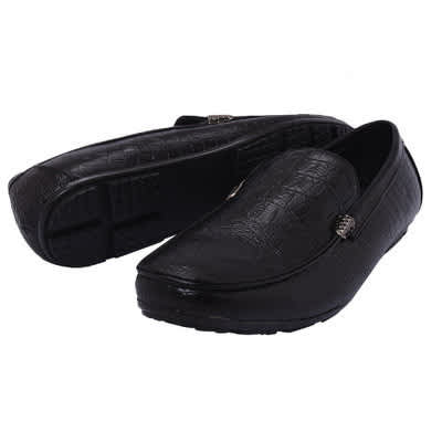 crocs leather loafers