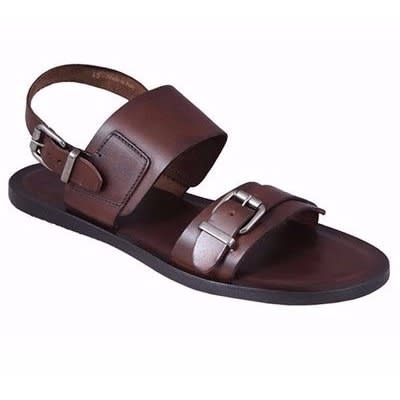Men s Double Buckle Sandal Brown Konga Online Shopping