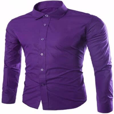 violet formal shirt
