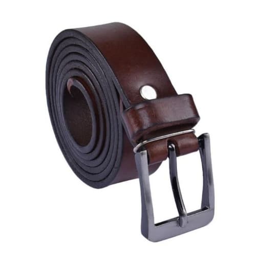 Men's Leather Belt- Brown | Konga Online Shopping