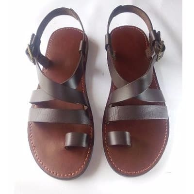 Men's Leather Sandal - Brown | Konga Online Shopping
