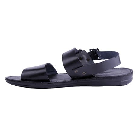 H & S Men's Leather Sandals - Black | Konga Online Shopping