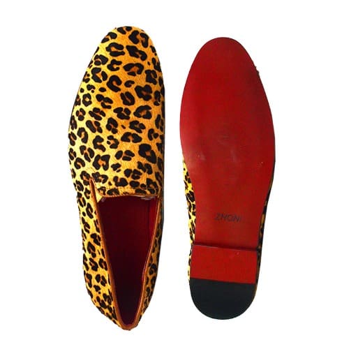 Zhoni Men's Leopard Print Footwear 