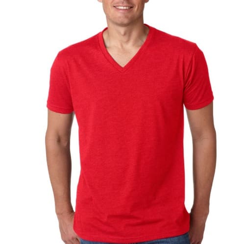 red plain shirt mens