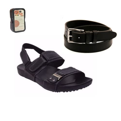 mens belt sandals