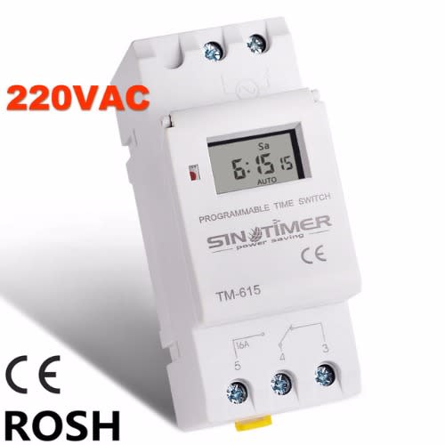 Microcomputer Electronic Programmable Digital Timer Switch Time Relay ...