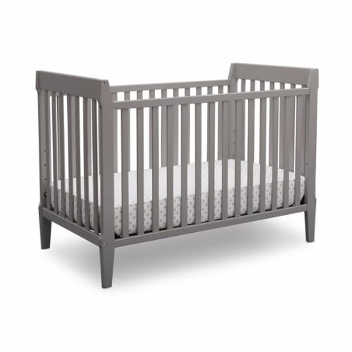 modern grey crib