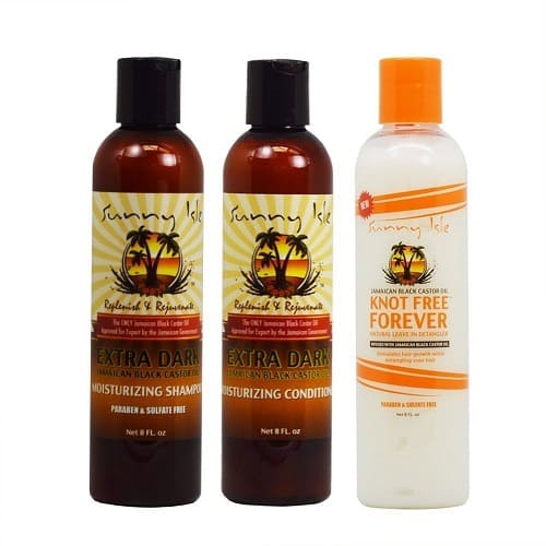 Sunny Isle Moisturizing Shampoo 8oz Conditioner 8oz Knot Free