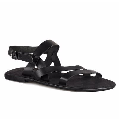 simple black sandals