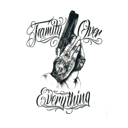 Family Over Everything   tattoo font download free scetch
