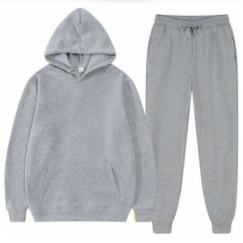 Hoodie And Jogger - 2 Pieces - Ash | Konga Online Shopping