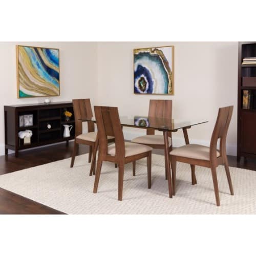 Handys Carson 5 Piece Dining Table Set With Glass Top Konga Online Shopping