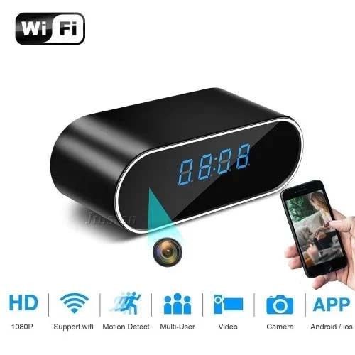 wifi hidden spy camera alarm clock