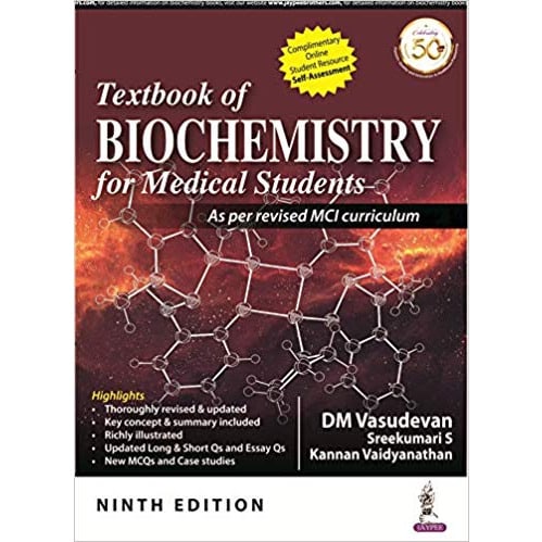 Textbook Of Biochemistry For Medical Students 9th Edition.