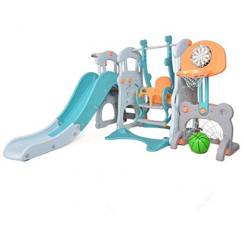 ABC 5 In 1 Castle Combination Kids Plastic Slide And Swing | Konga ...