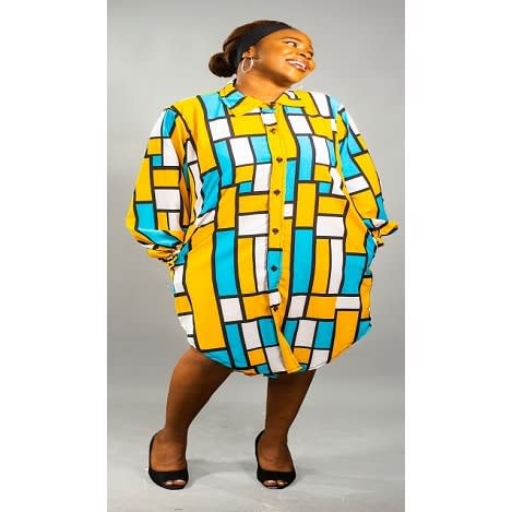 Boltmorideas Comfort Crepe Button Down Short Gown Konga Online